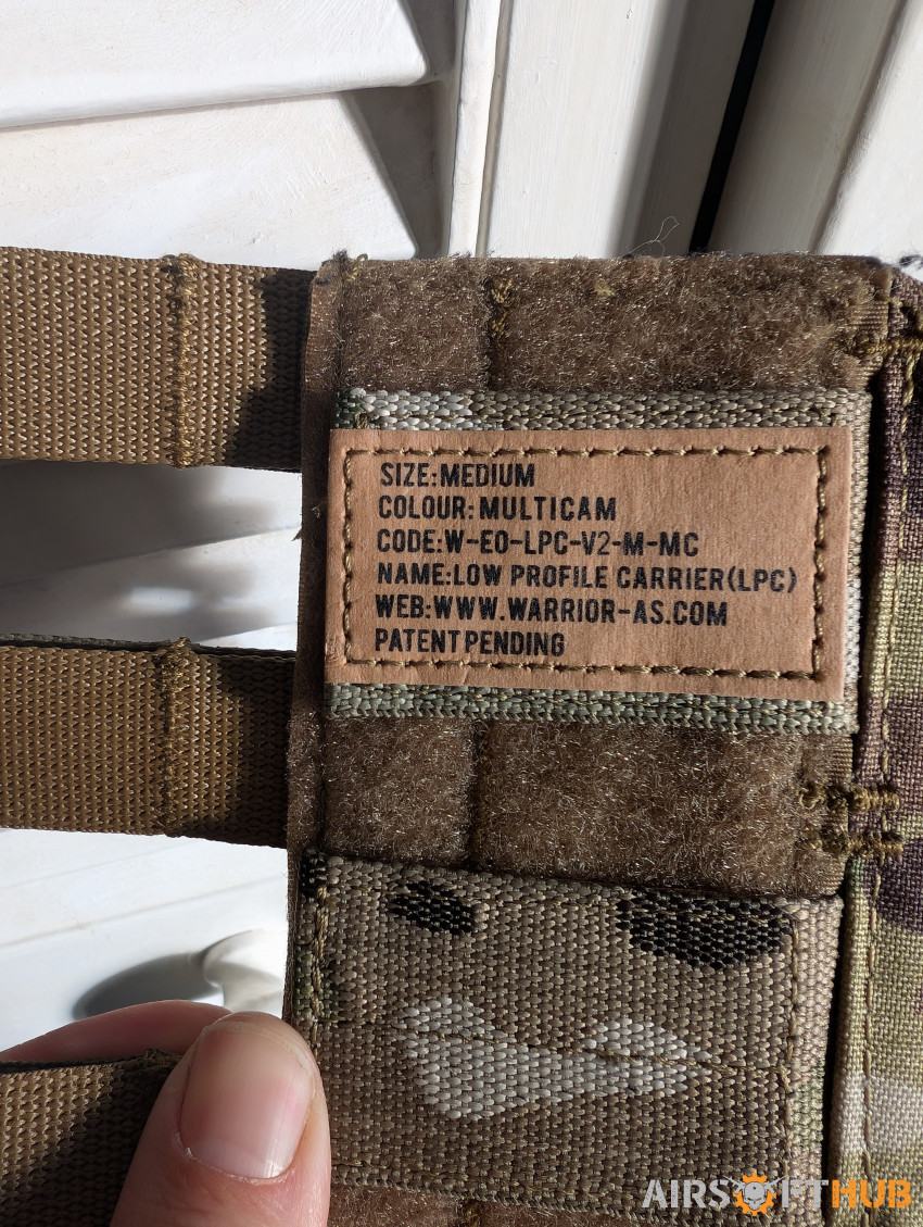 Warrior plate carrier - Used airsoft equipment