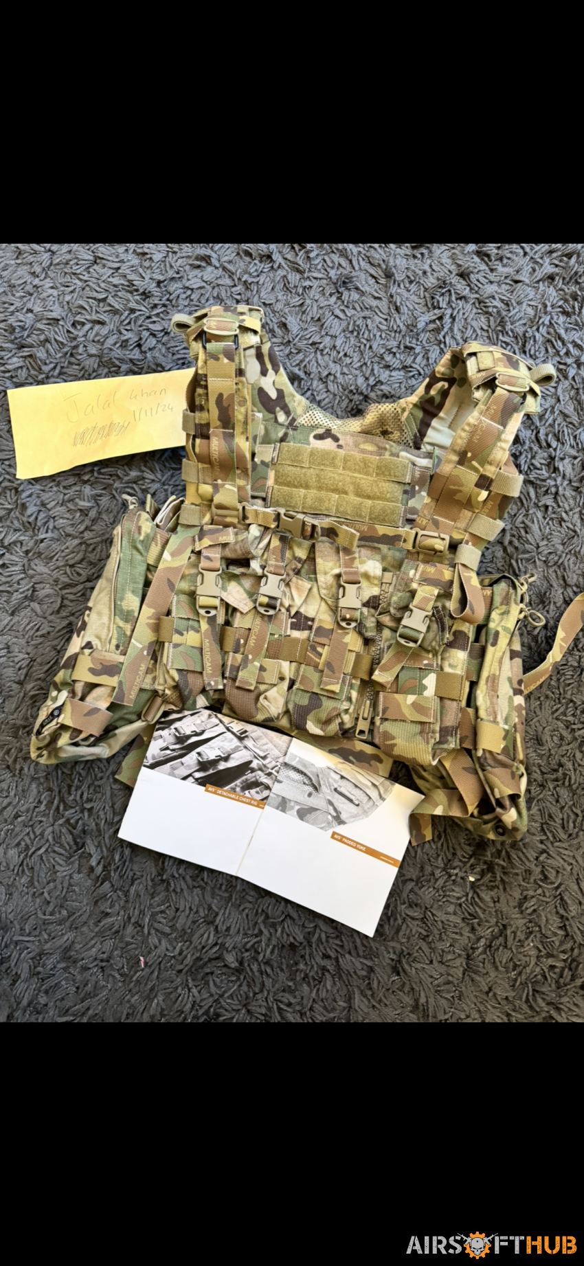 Crye avs chest rig with yoke - Used airsoft equipment