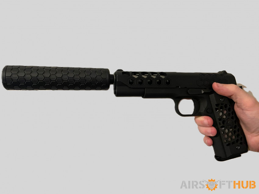 CUSTOM Mock Suppressor HEX - Used airsoft equipment