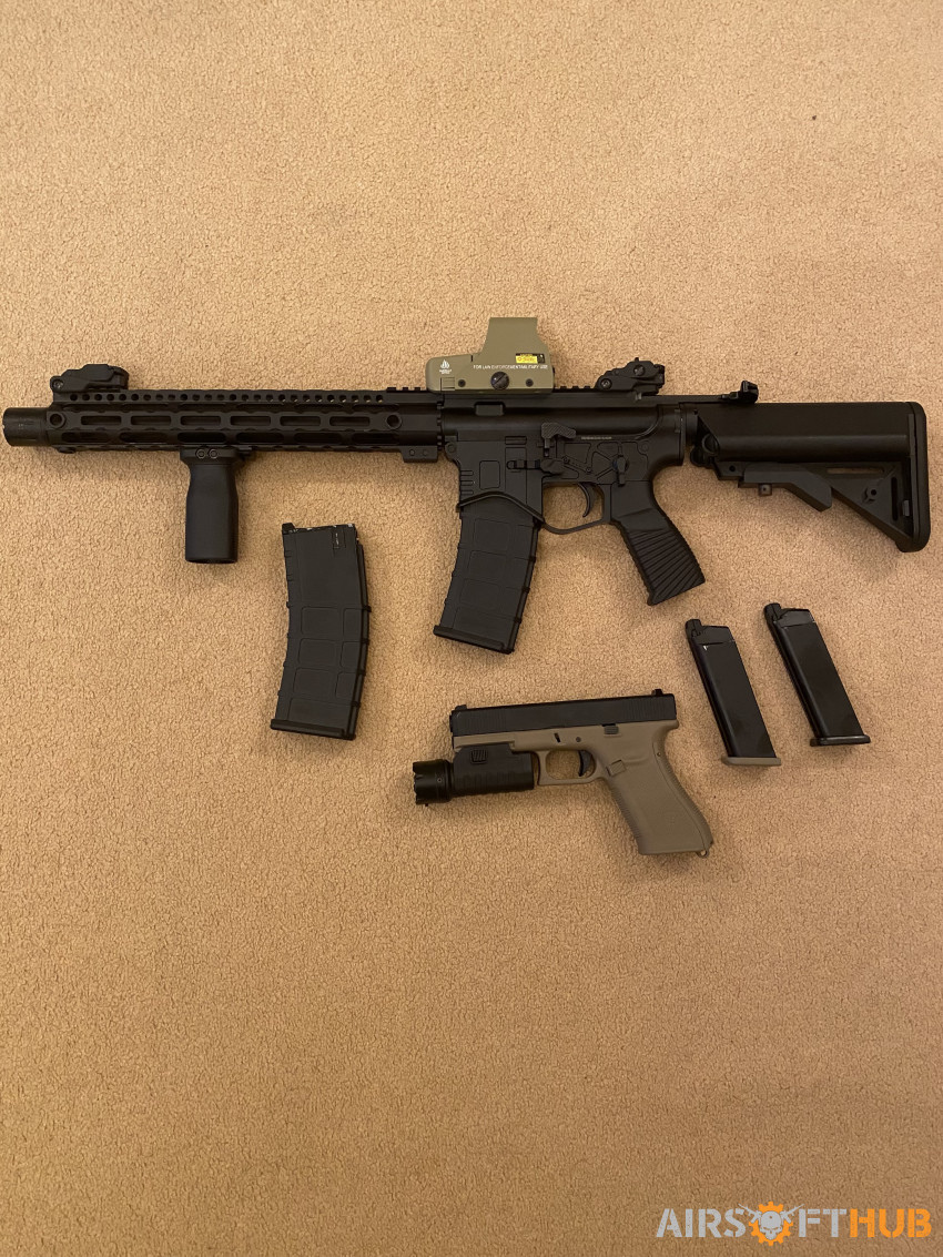 GE M4 GBBR and WE G17 GBB - Used airsoft equipment