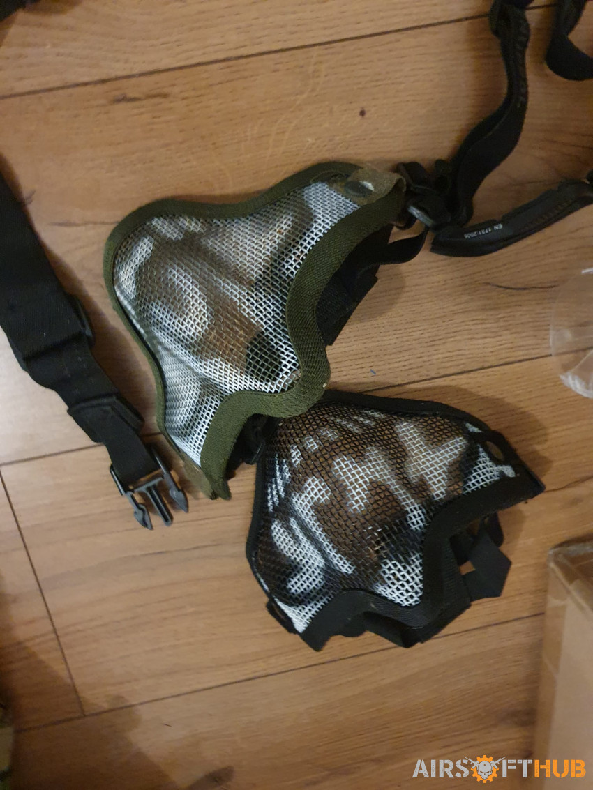 Mesh face masks - Used airsoft equipment