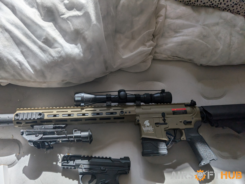 Dmr  and aap all included 328f - Used airsoft equipment