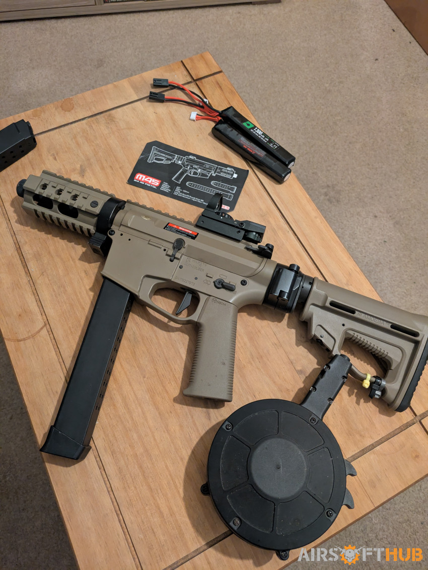 M4 45 pistol full setup - Used airsoft equipment