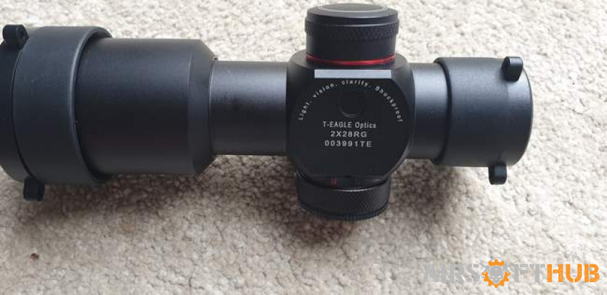 T-EAGLE 2X28 RIFLE SCOPE - Used airsoft equipment