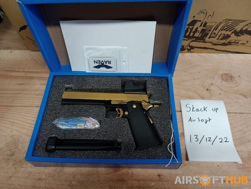 RAVEN HI-CAPA 5.1 BLACK/GOLD - Used airsoft equipment