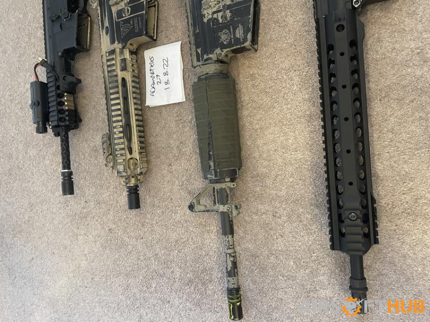 Many AEG’s - Used airsoft equipment