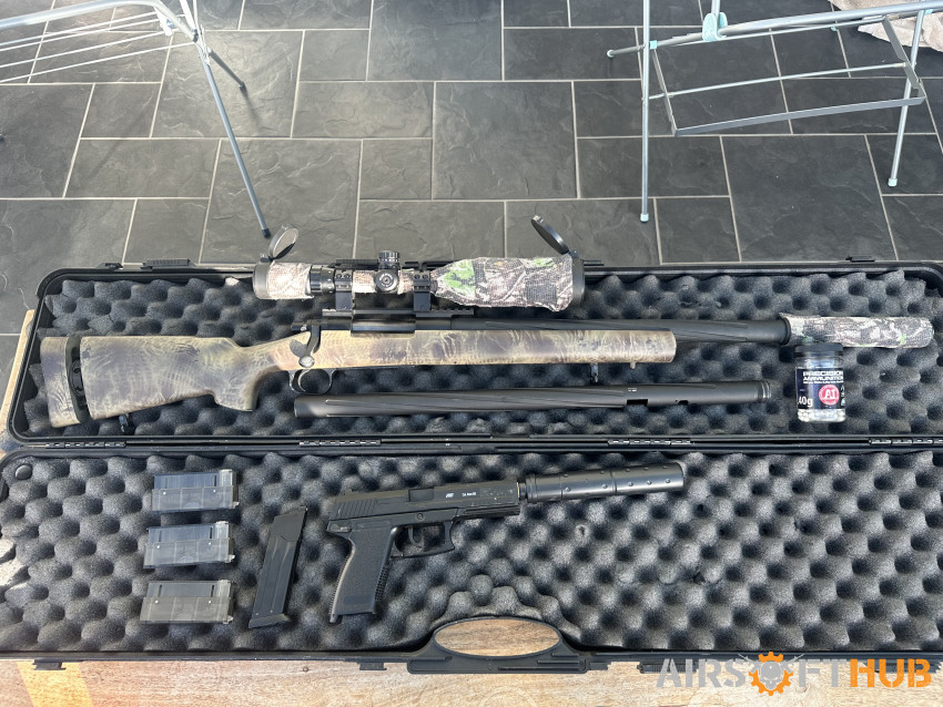 Upgraded ssg24 and mk23 - Used airsoft equipment