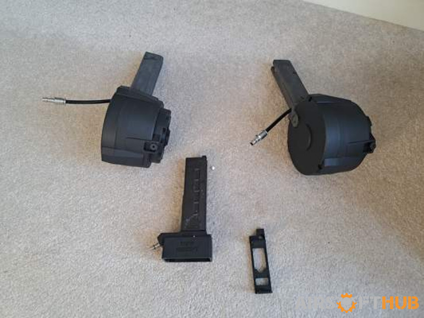 Mp9 hpa drum mags & m4 adapter - Used airsoft equipment