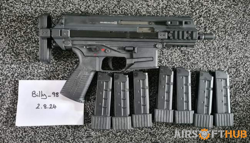 ARES B&T APC9-K , 7 Mags(AEG) - Used airsoft equipment