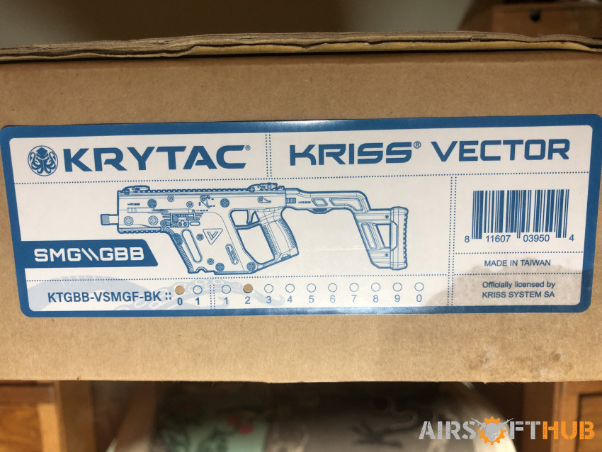 Krytac Kriss Vector GBB BNIB - Used airsoft equipment