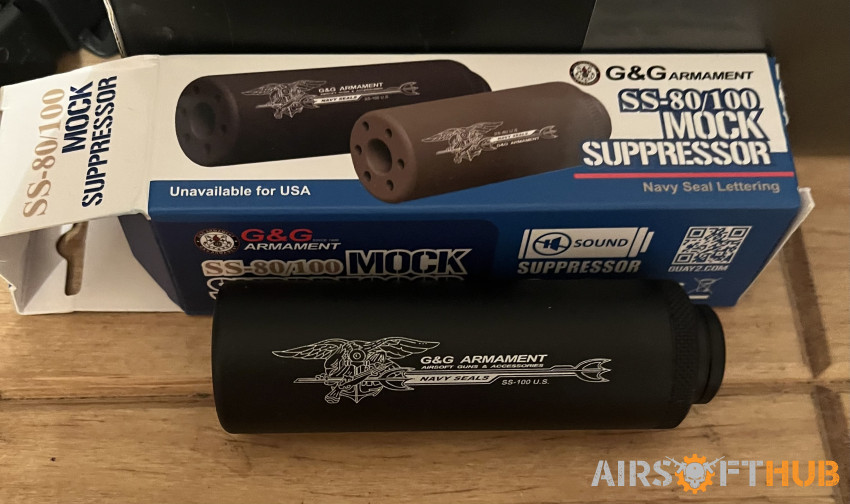 G&G Seal Logo Mock Suppressor - Used airsoft equipment