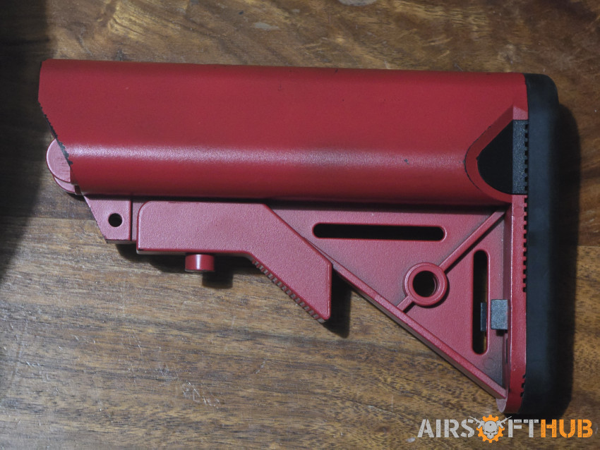 Crane stock M4, Red - Used airsoft equipment