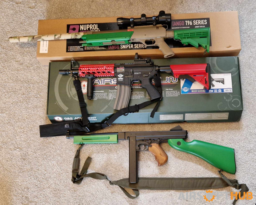 Airsoft Bundle - 3 Rifles - Used airsoft equipment