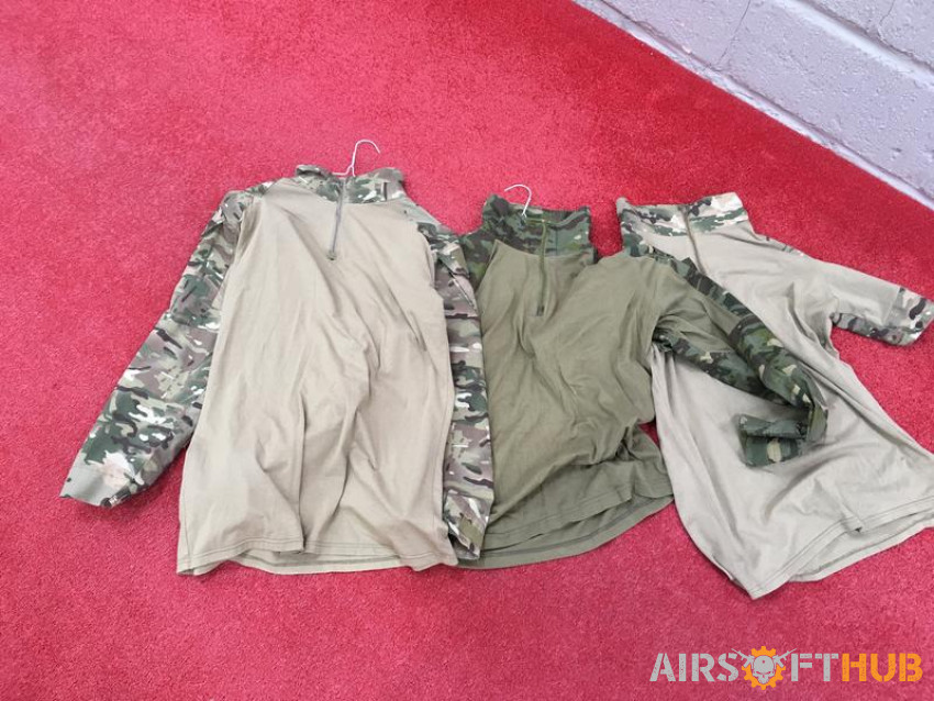 Mixed Combat shirts M/L - Used airsoft equipment