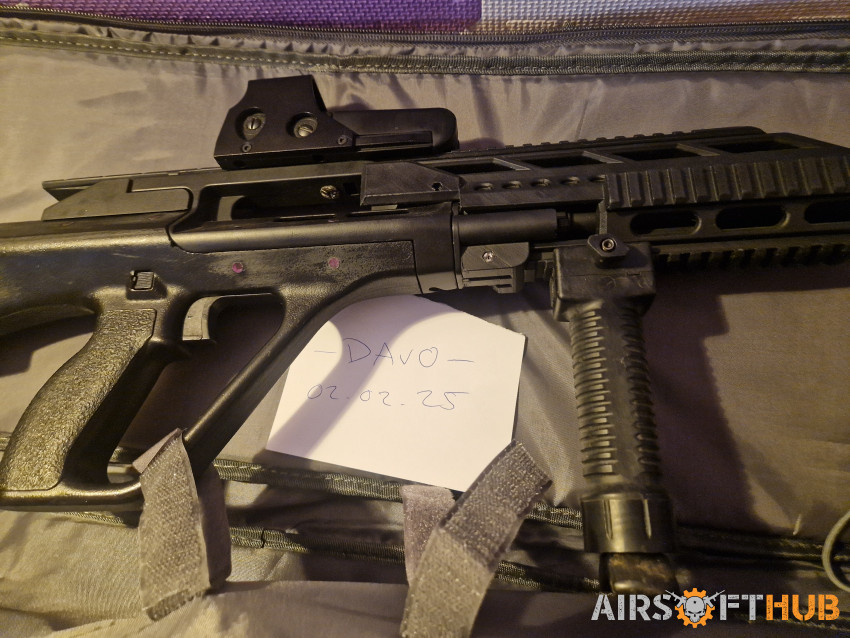 Custom Aug w/Accessories - Used airsoft equipment