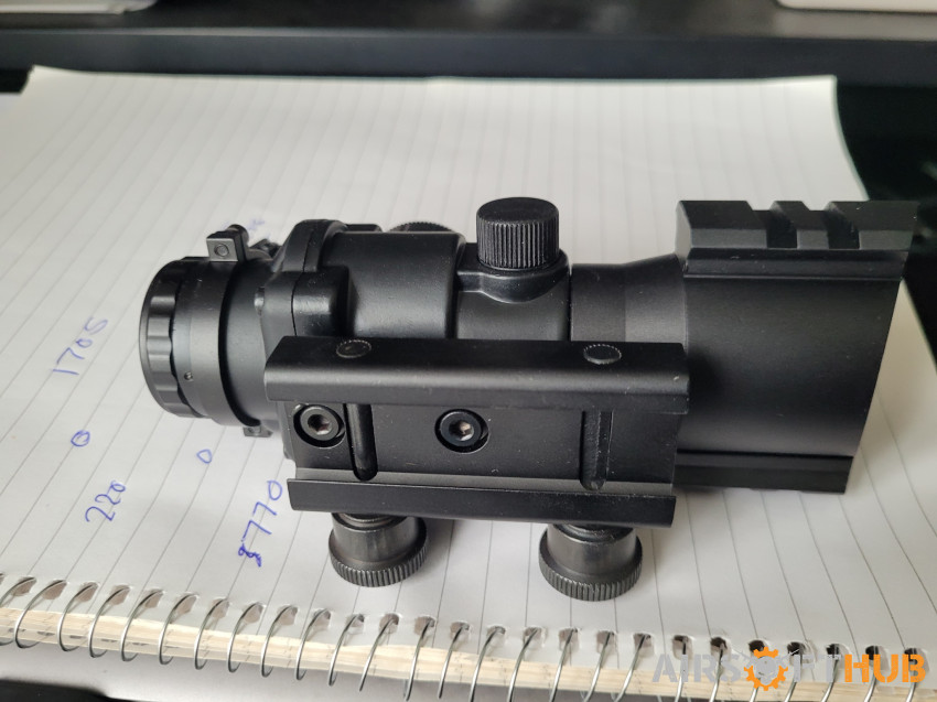 4x32 DUAL ILL TACTICAL SCOPE - Used airsoft equipment