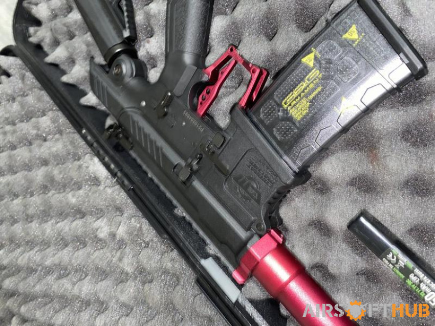 G&G SSG1 Metallic Red + Case - Used airsoft equipment