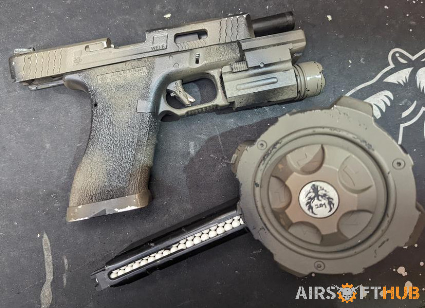 We tech g17 and drum mag - Used airsoft equipment