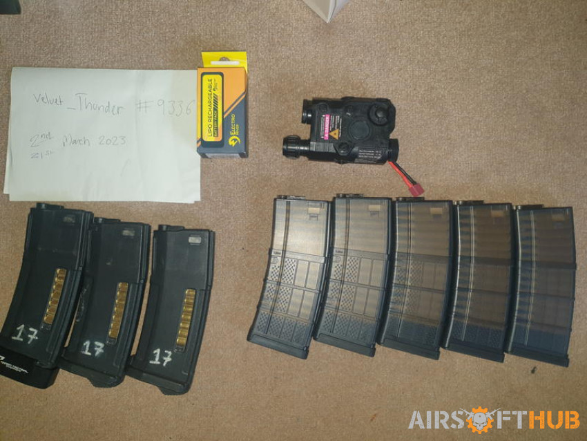 Mags and batteries - Used airsoft equipment