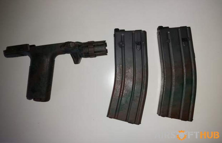 Tm mws gas mags and grip tor - Used airsoft equipment