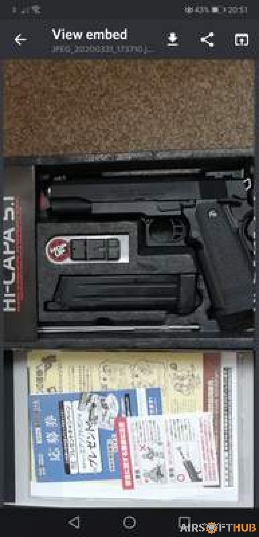 TOKYO MARUI HI CAPPA 5.1 - Used airsoft equipment