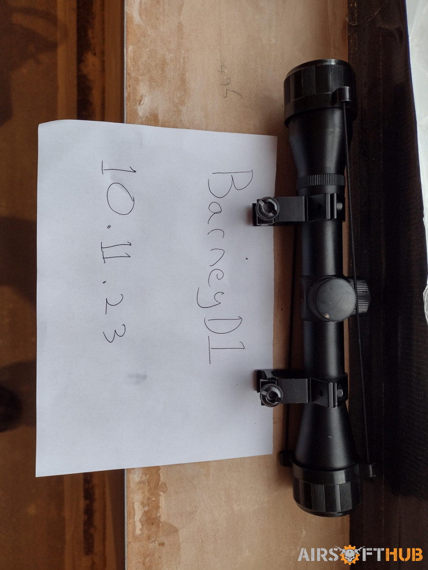 Zero one 4x32 scope - Used airsoft equipment