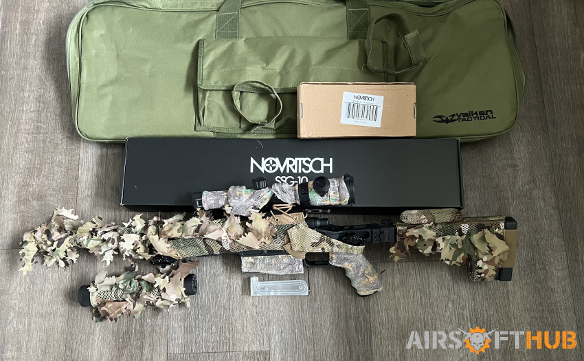 Novritsch SSG10 - A3 + extras - Used airsoft equipment