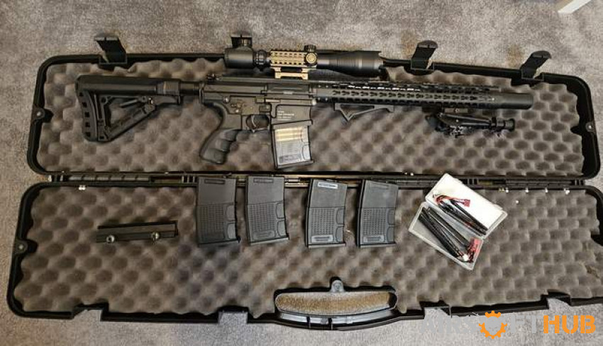 Highly modified G&G DMR 450fps - Used airsoft equipment