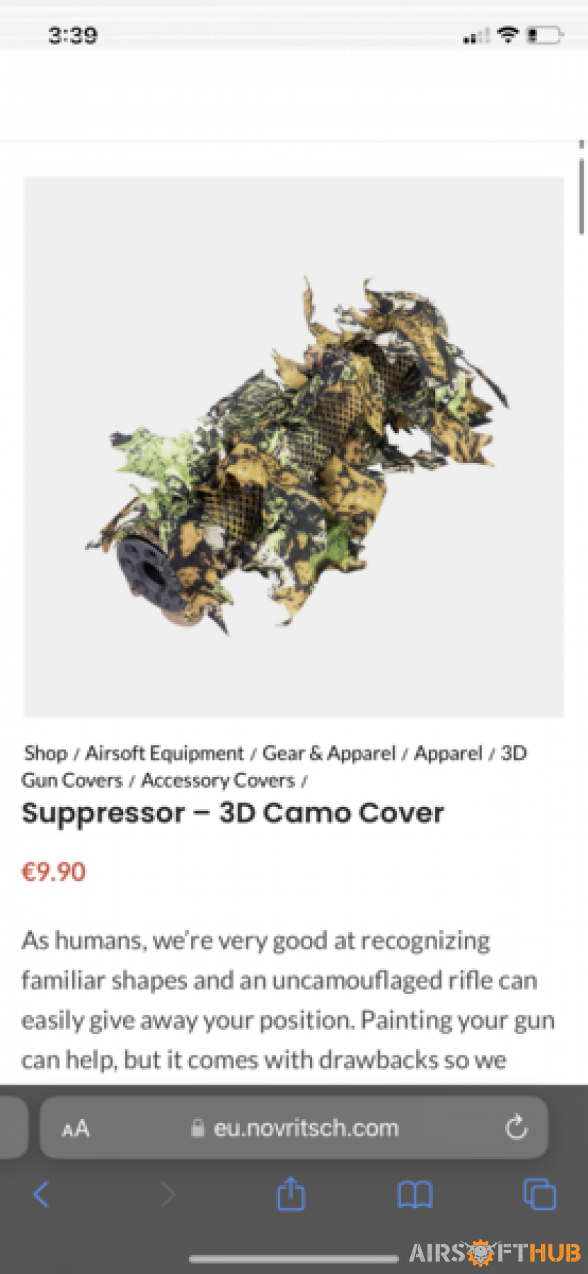 Novritsch suppressor cover - Used airsoft equipment