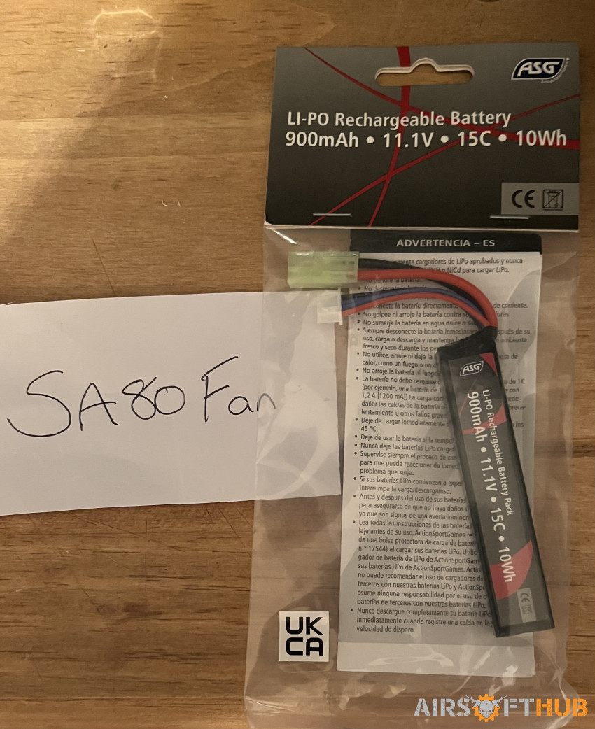 NEW ASG 11.1v LiPo BATTERY - Used airsoft equipment