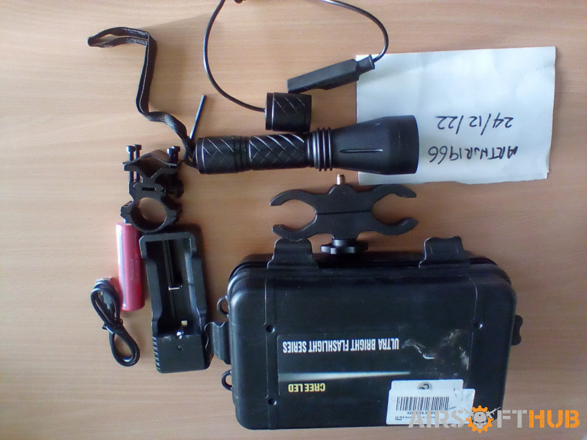 ULTRAFIRE Tactical Flashlight - Used airsoft equipment