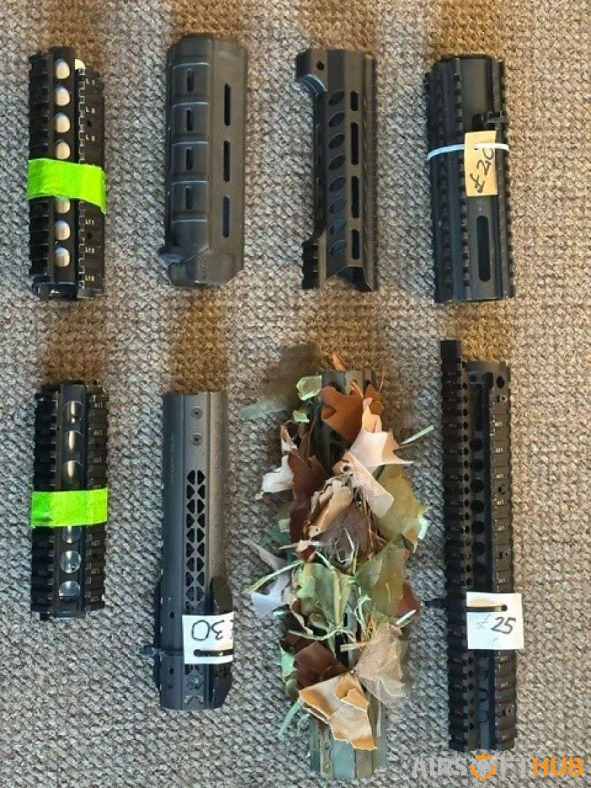 Different airsoft fronts - Used airsoft equipment