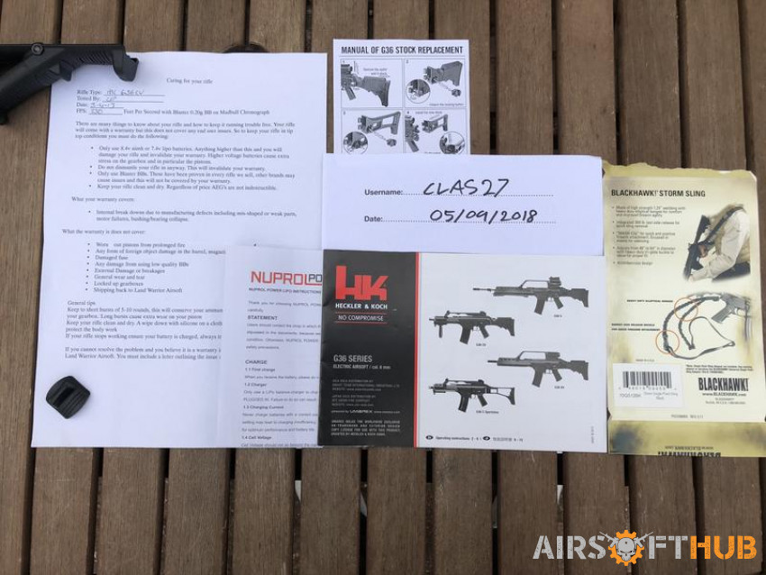 Areas (Heckler & Koch) G36CV - Used airsoft equipment