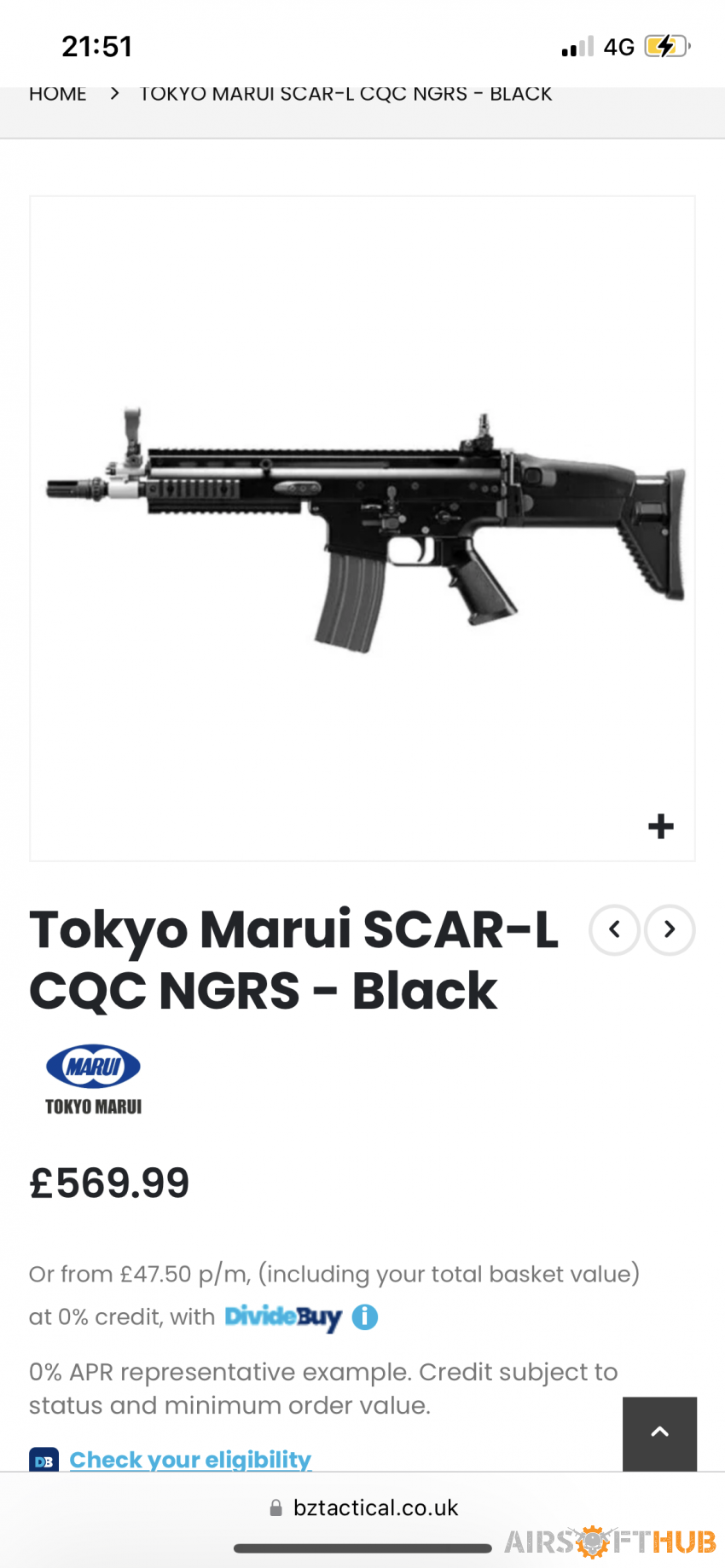 Tm Scar L - Used airsoft equipment