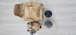 NATO Issue Desert Gas Mask Set - Used airsoft equipment