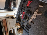 4 x Weapons and many extras - Used airsoft equipment