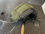 FMA PJ Fast Helmet + Extras - Used airsoft equipment
