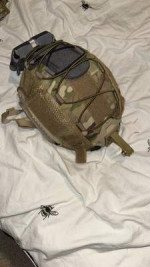 Helmet with MTP Cover - Used airsoft equipment