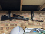 SMK .22 Air Rifle and Scope - Used airsoft equipment