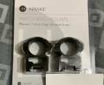 Hawke 1” Scope Mounts, Weaver - Used airsoft equipment