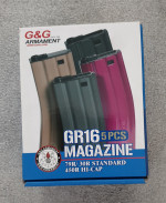 G&G GR16 PINK MAGAZINES x5 - Used airsoft equipment