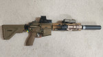 E&C HK416A5 Dark Earth w/ atta - Used airsoft equipment