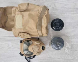 NATO Issue Desert Gas Mask Set - Used airsoft equipment