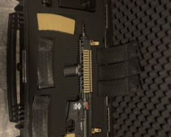 Gun case with CM18 and pistol - Used airsoft equipment