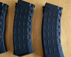 5 D-Day DMAG AK 30/130rnd Mags - Used airsoft equipment