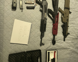 3 Rifles, 3 pistols & More - Used airsoft equipment