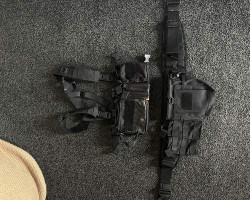 Black battle belt + chest rig - Used airsoft equipment