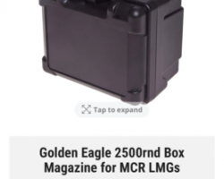 Golden eagle lmg box mag - Used airsoft equipment