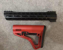 Ssr4 mk2 stock and hand guard - Used airsoft equipment