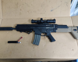 Scar L AEG - battery + mags - - Used airsoft equipment